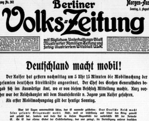 historische Zeitung aus Berlin