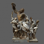 3D-Modell eines Gipsmodells aus dem Jahr 1844 von der antiken Laokoon-Gruppe