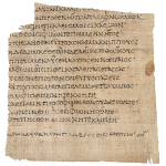 Papyrus mit einem Textstück aus Homer, Ilias 8, 433–447 (1.-2. Jh. n. Chr.)